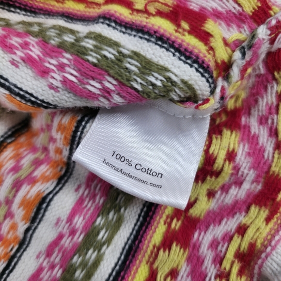 Hanna Andersson Girls Sweater Cardigan Size 100 | Colorful Fair Isle Stripe Knit - Picture 5 of 6